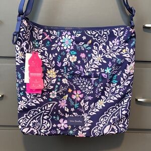Vera Bradley “Reactive Hipster” Purple Floral Crossbody Bag